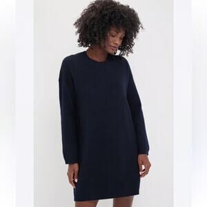 Pomander Place Tuckernuck Knit Navy Sleek Tunic Sweater Mini Dress Small
